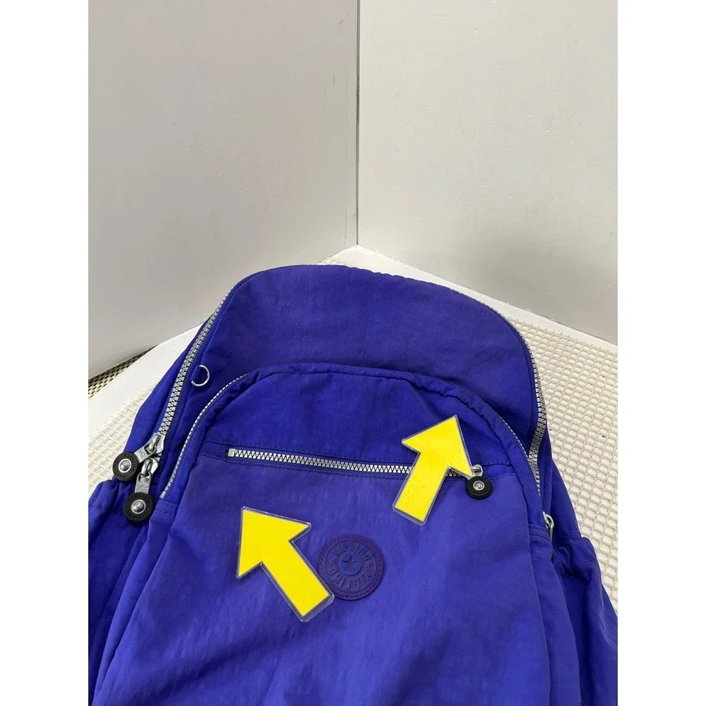 Kipling Seoul Purple Backpack Small Nylon Travel‎ Bag Lightweight